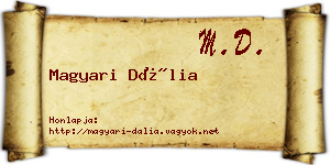 Magyari Dália névjegykártya